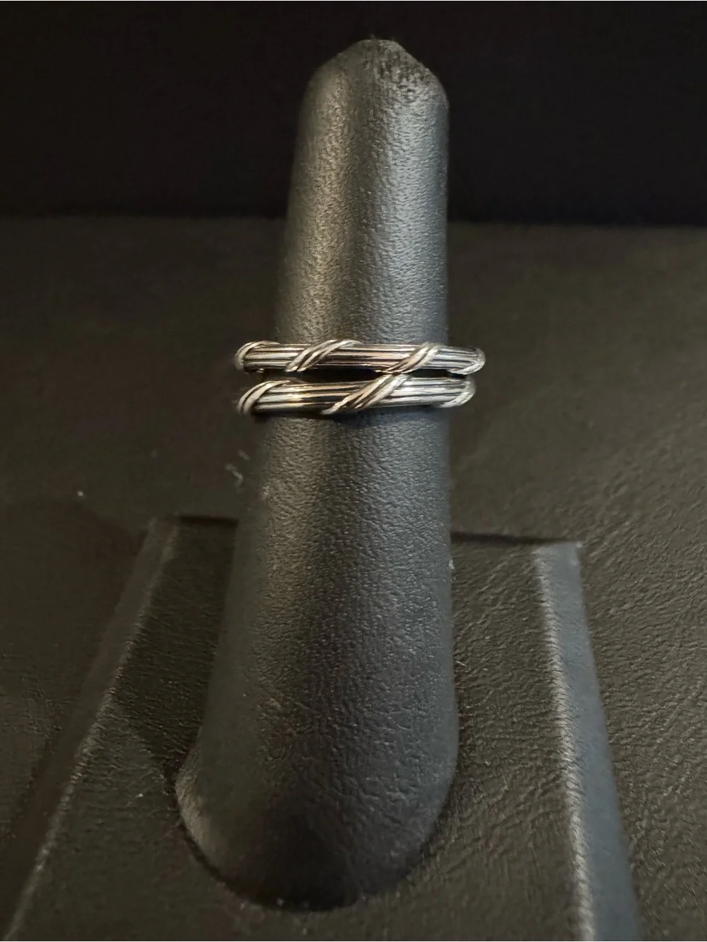 Peter Thomas Roth Sterling Silver and Emerald Slim Band Set